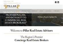 Tablet Screenshot of pillarrealestateadvisors.com